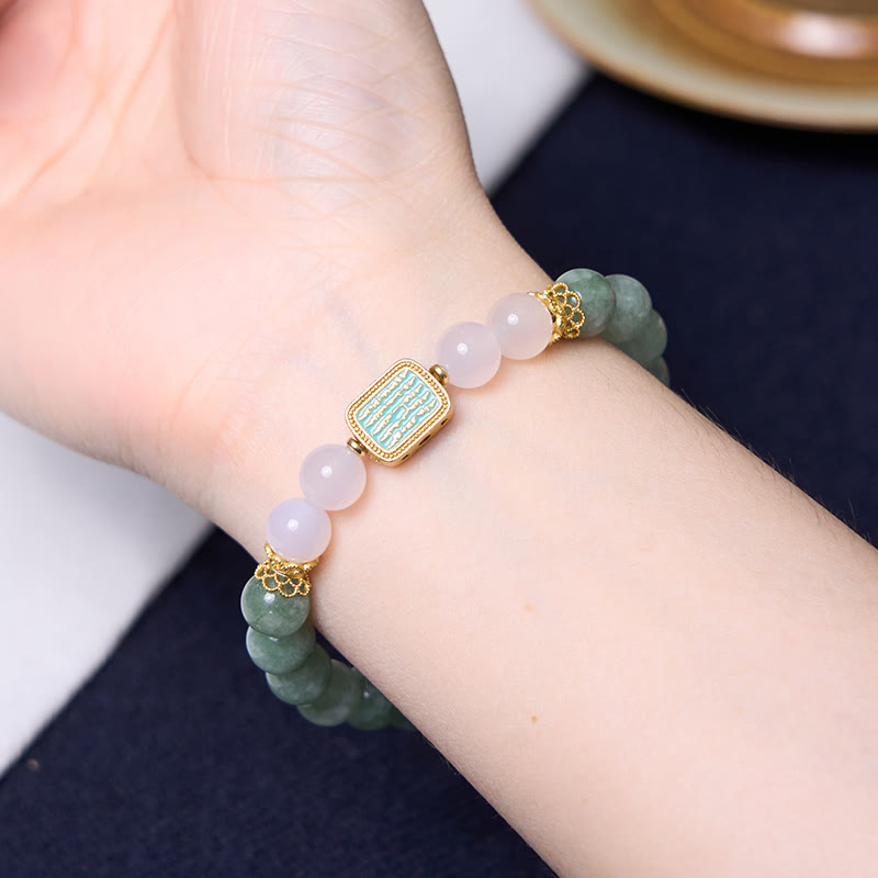 Promote New Beginnings Mint Green Jade Bracelet Bangle Bundle