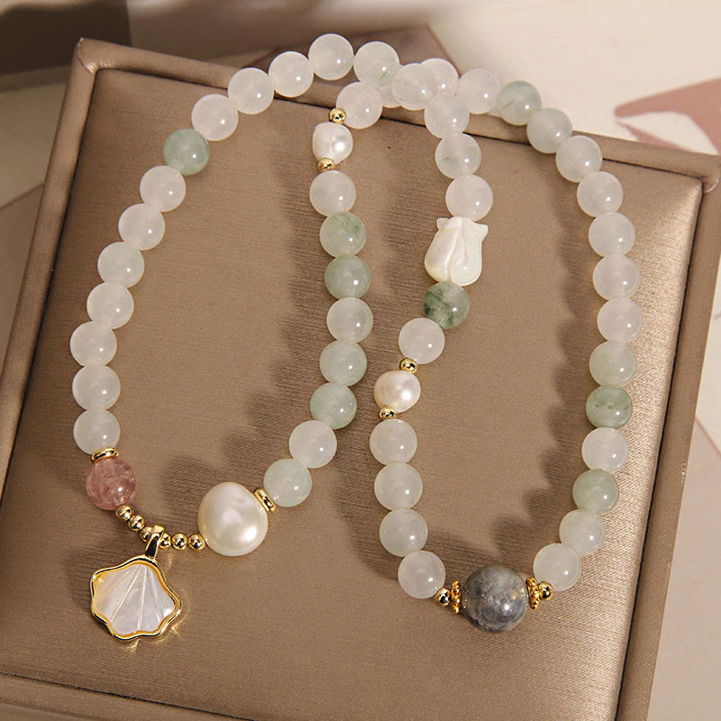 Double Layer Jade Shell Luck Bracelet