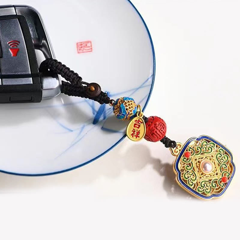 Fu Character Blessing Ruyi Charm Key Chain