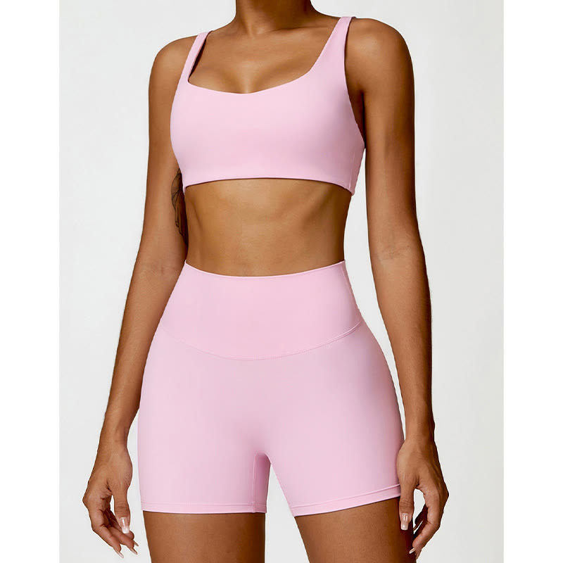 Breathable Stretch Backless Yoga Meditation 2-Piece Outfit