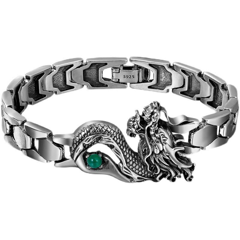 Vintage Dragon Pattern Engraved Success Bracelet