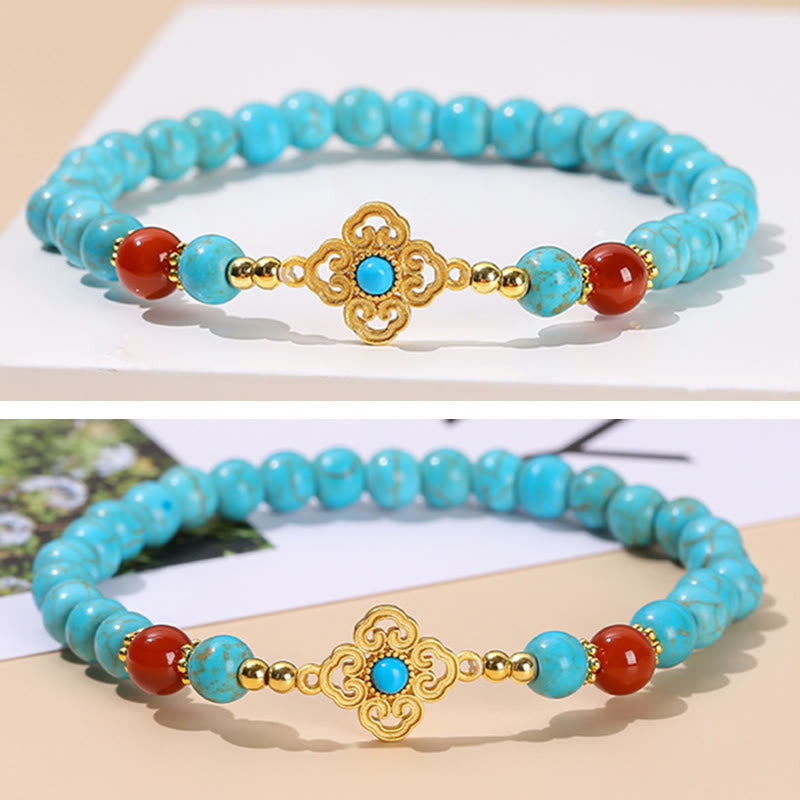 Turquoise Bead Protection Balance Bracelet