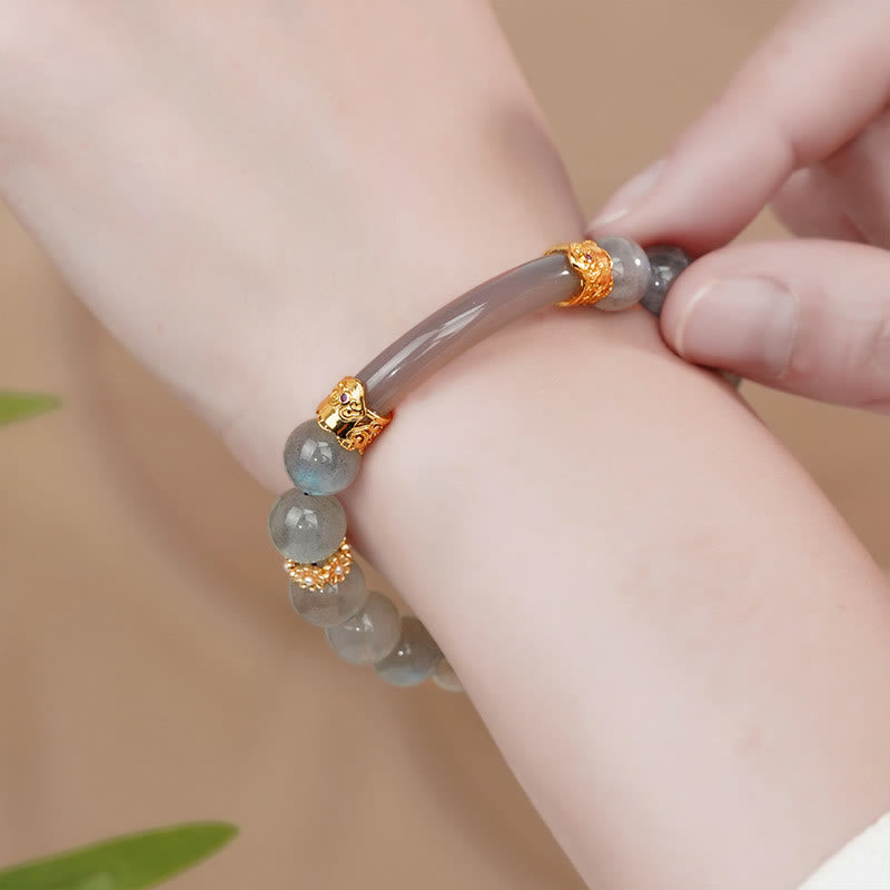 Natural Labradorite Moonstone Healing Change Bracelet