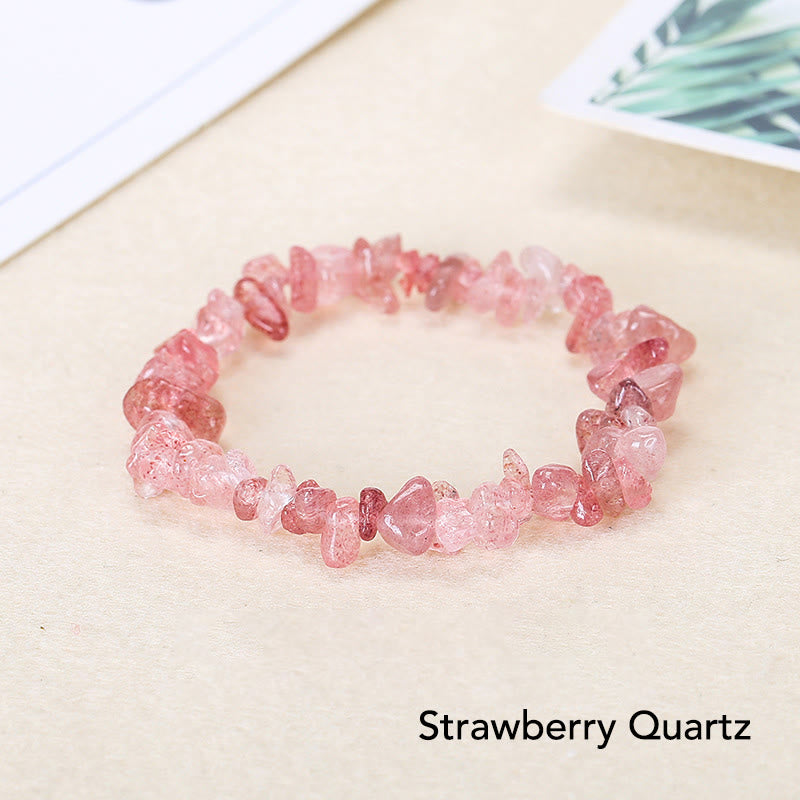 Irregular Cut Crystal Stone Bracelet | Natural Energy Anchor