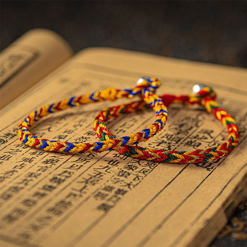 "May you be good fortune and success" Lucky Multicolored Bracelet