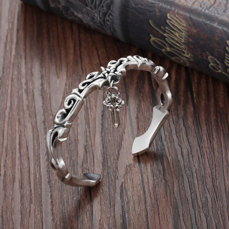 Viking Style Twisted Braided Pattern Copper Balance Bracelet