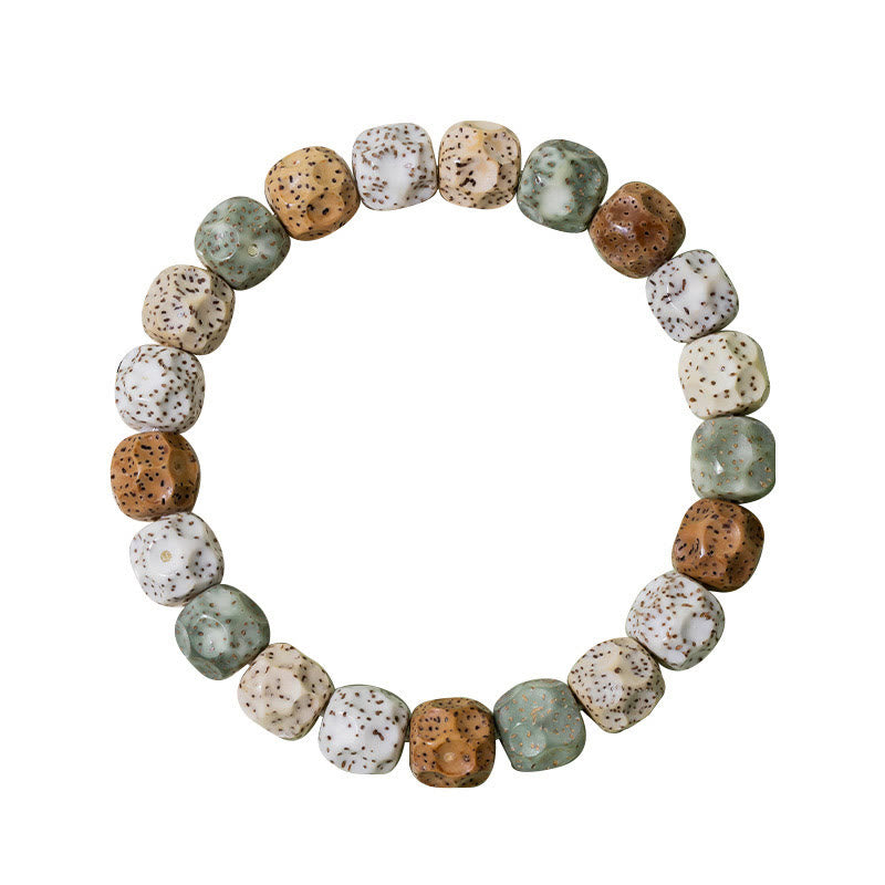 Natural Colorful Bodhi Seed Auspiciousness Wealth Bracelet