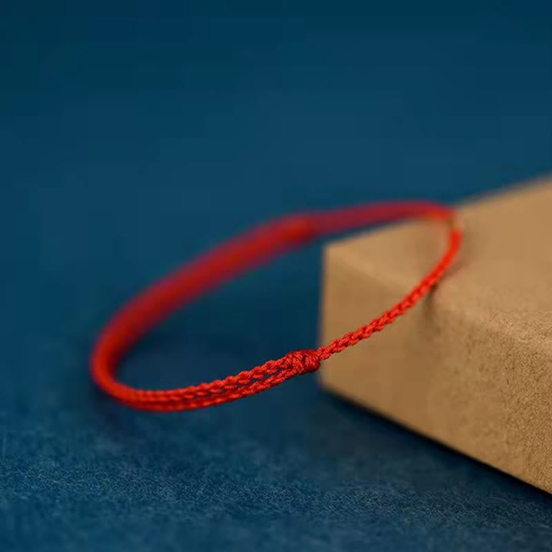 "Blessings for Clear Connections" 925 Sterling Silver Lucky Golden Bead String Bracelet Anklet Includes Gift Message Card