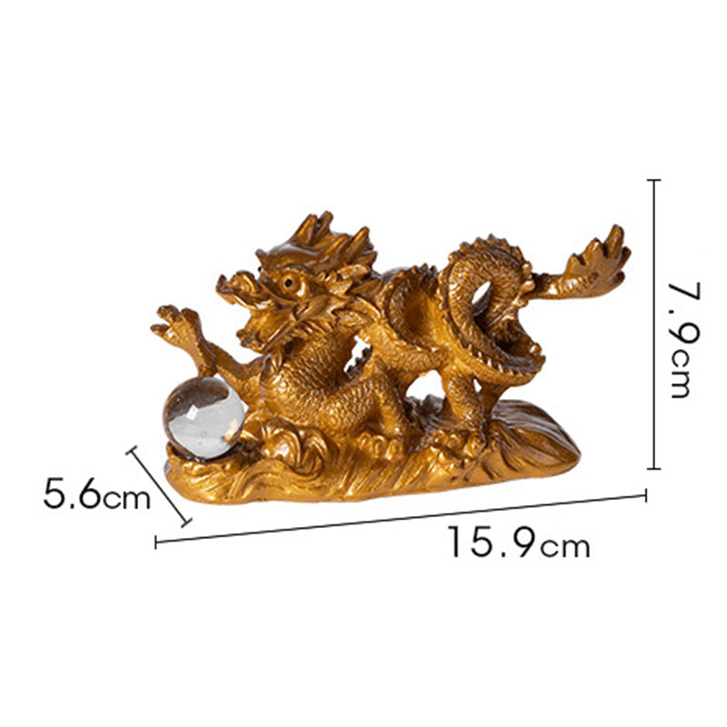 Year Of The Dragon Color Changing Resin Luck Success Tea Pet Home Figurine Decoration