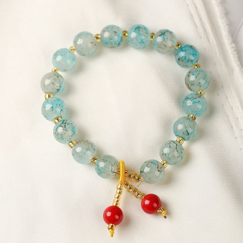 Liuli Glass Bead Blessing Harmony Bracelet