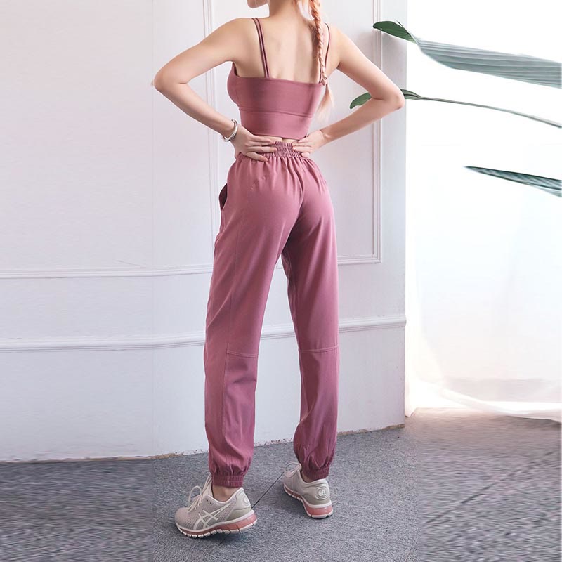 High Waist Fitness Yoga Sports Jogger Track Pants With Pockets Sweatpants