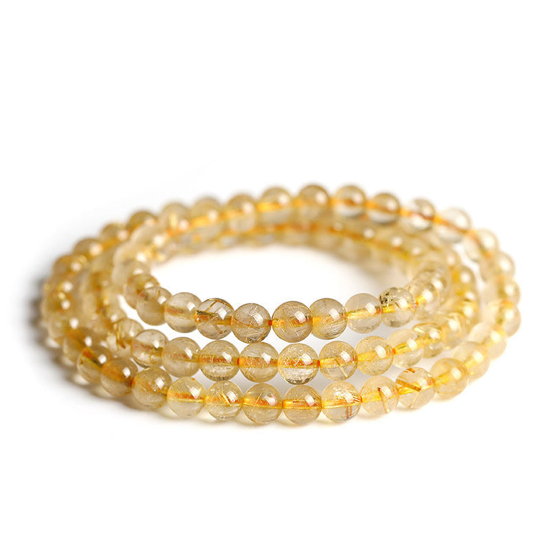 Natural Citrine Handmade Gemstone Energy Bracelet