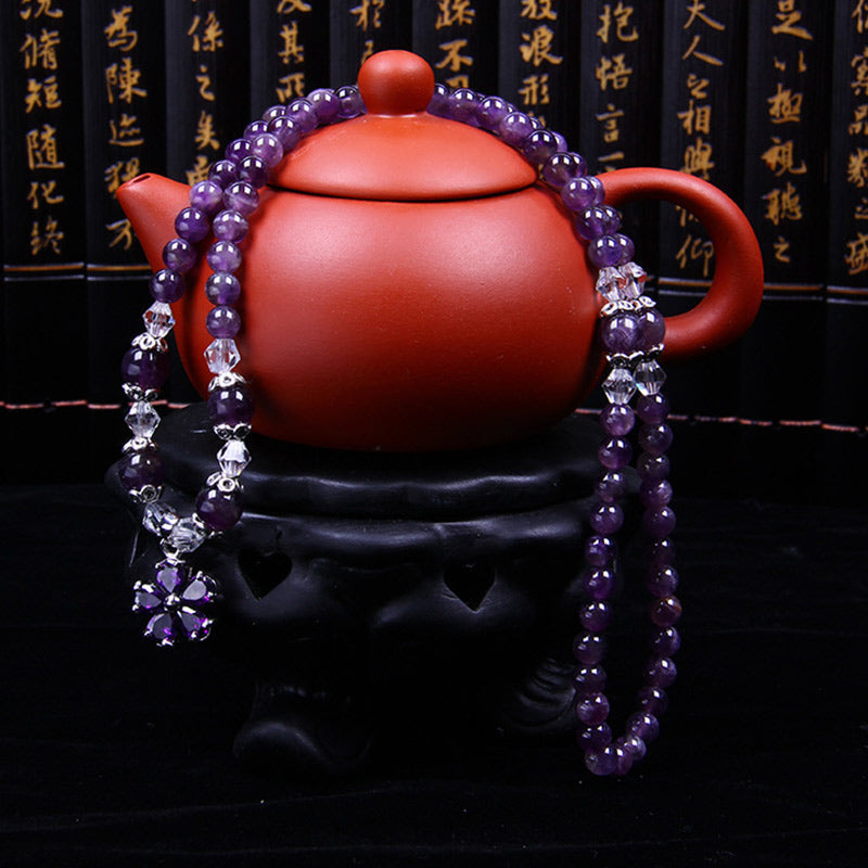 Tibetan Amethyst Blessing Bracelet