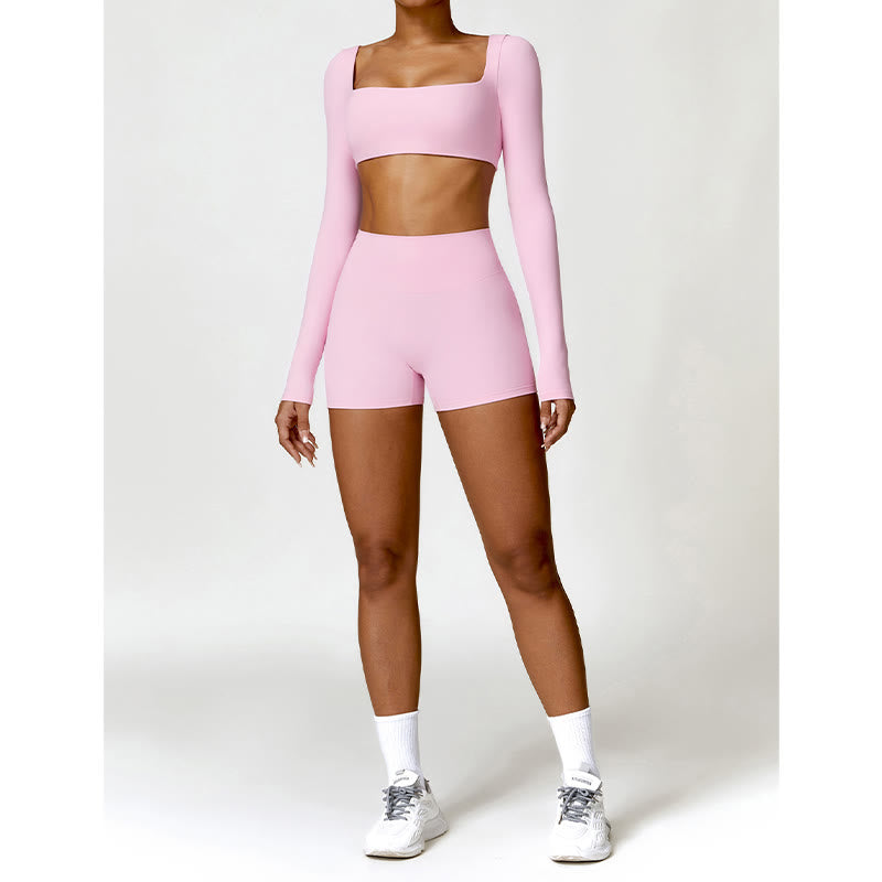 Breathable Stretch Backless Yoga Meditation 2-Piece Outfit