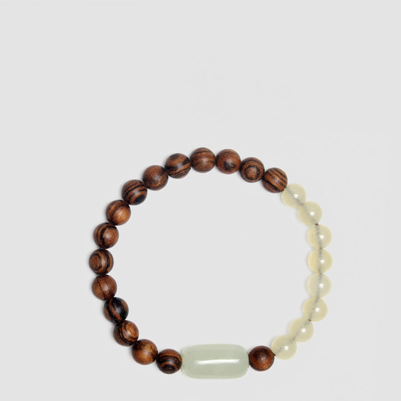 Jade Sandalwood Luck Abundance Bracelet