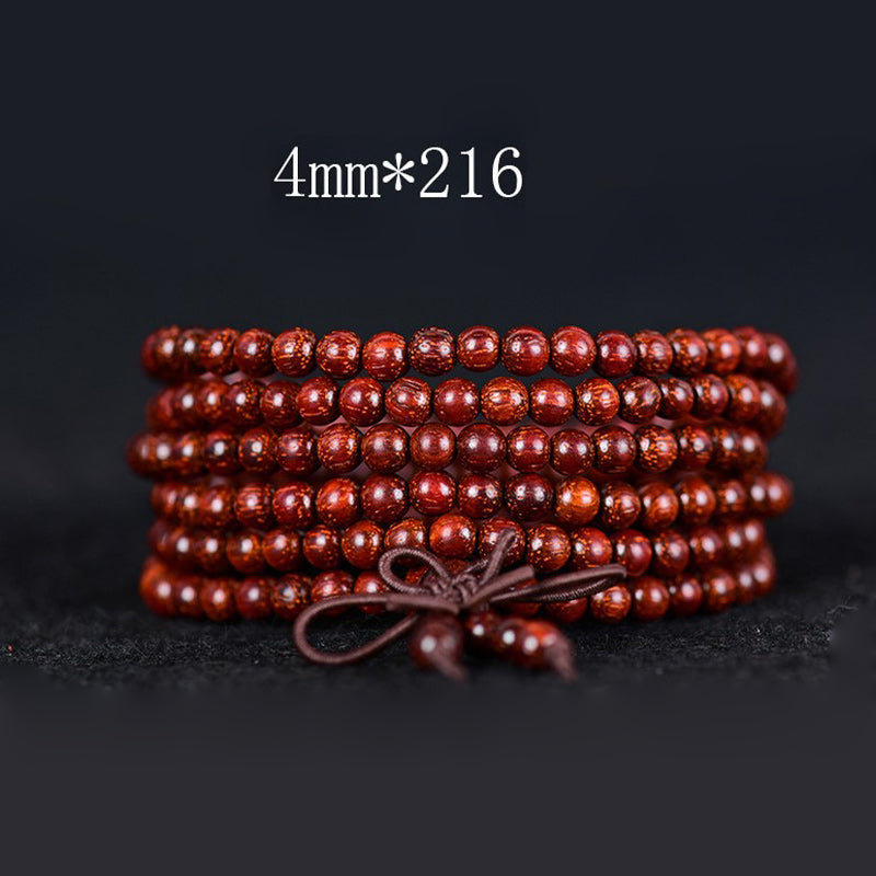 Tibetan Small Leaf Red Sandalwood Balance Bracelet (Extra 30% Off | USE CODE: FS30)