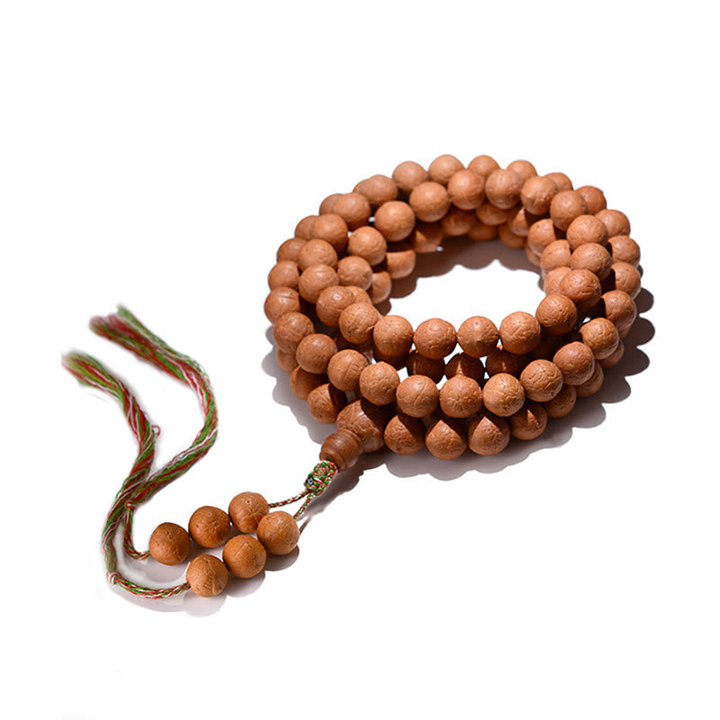 Handmade Nepal 108 Bodhi Seed Mala Tassel Bracelet