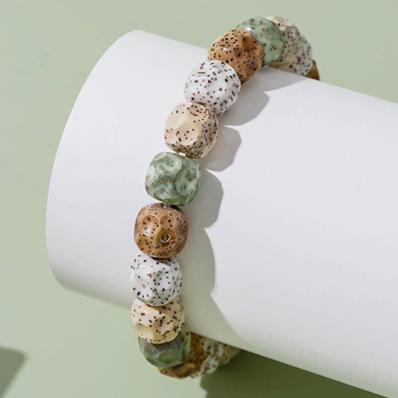 Natural Colorful Bodhi Seed Auspiciousness Wealth Bracelet