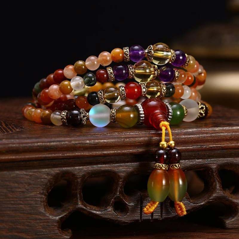 The 108 Quartz Healing Mala Bracelet