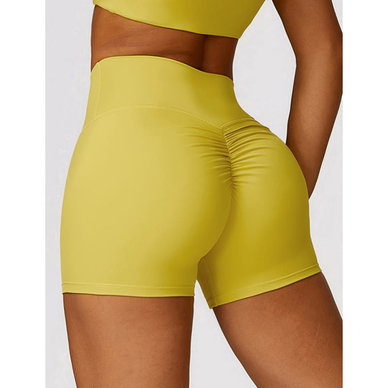 Gym Sports Yoga Backless Bra Crop Tank Top Breathable Shorts