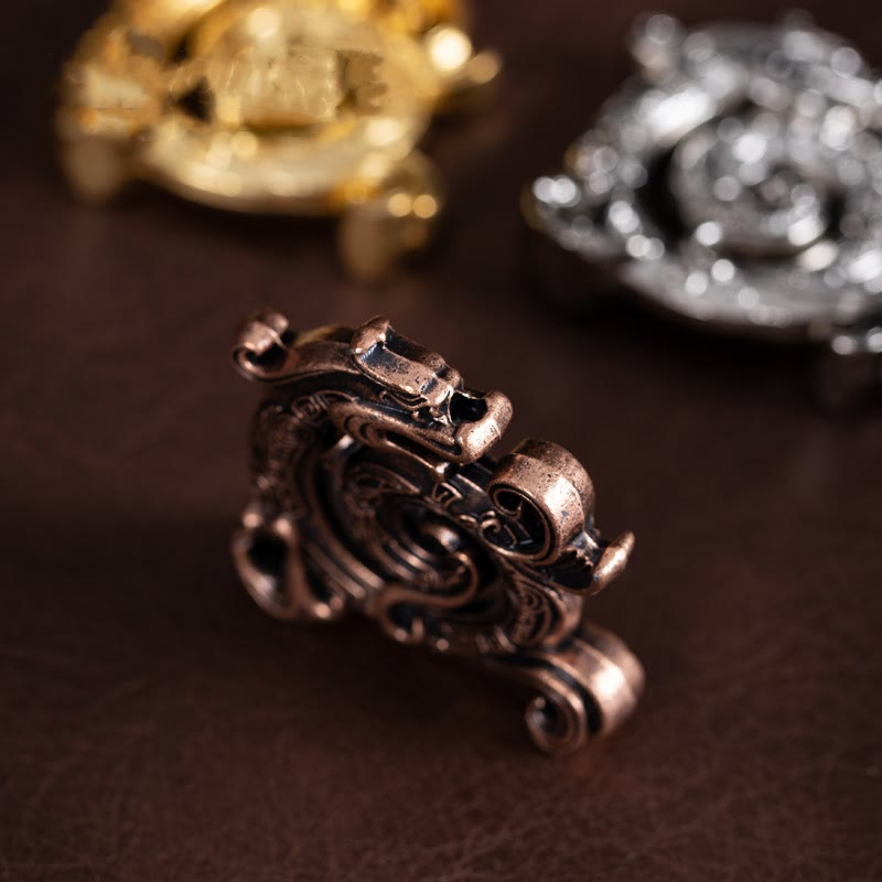 Mini Auspicious Dragon Pattern Zinc Alloy Meditation Incense Stick Burner