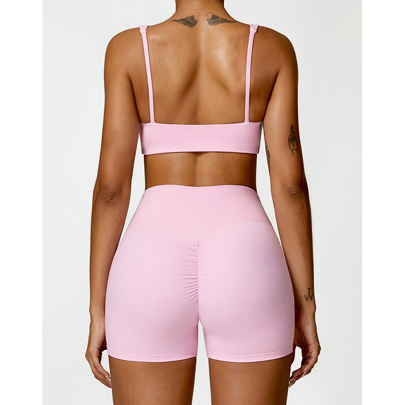 Breathable Stretch Backless Yoga Meditation 2-Piece Outfit
