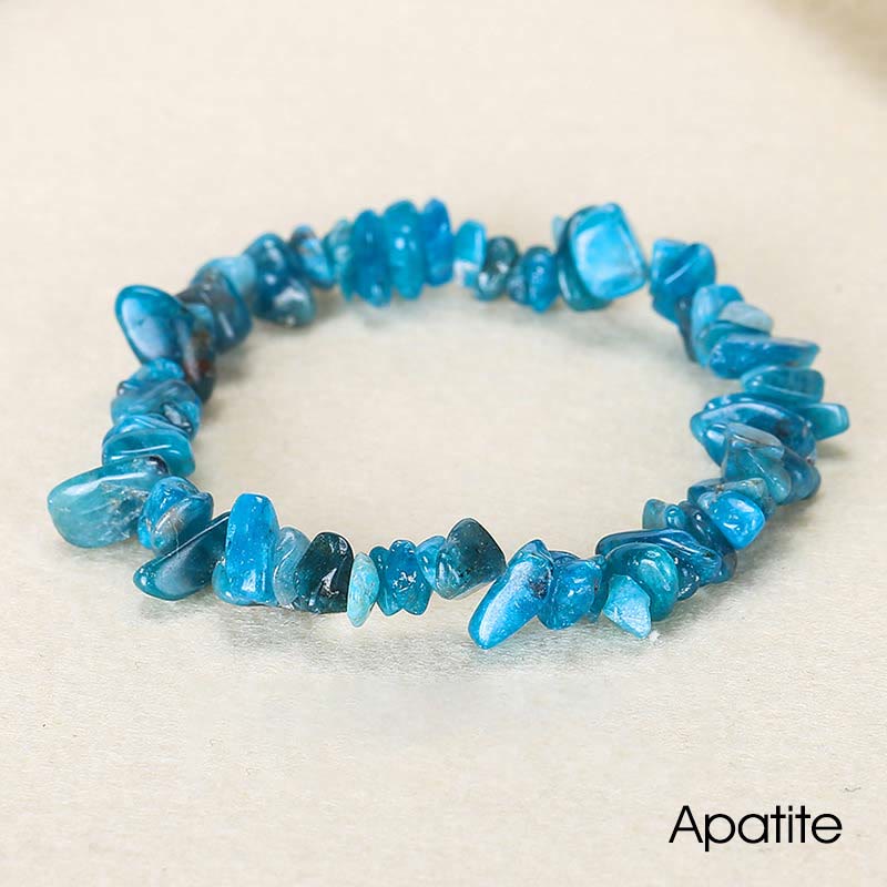 Irregular Cut Crystal Stone Bracelet | Natural Energy Anchor
