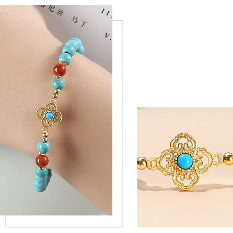 Turquoise Bead Protection Balance Bracelet