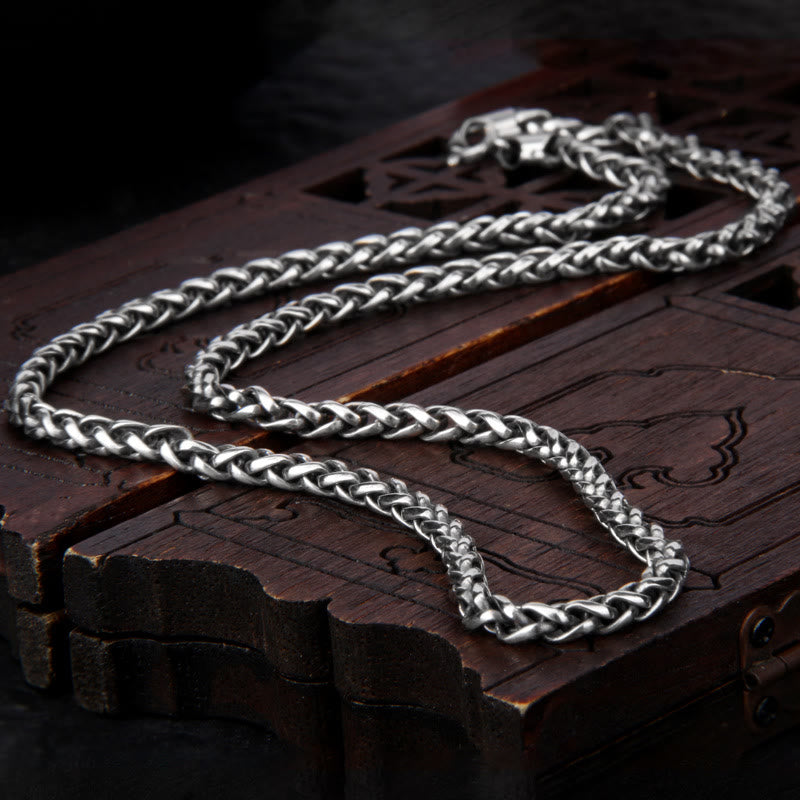 925 Sterling Silver Double Dorje Vajra Spiritual Strength Necklace Pendant