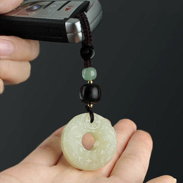 PiXiu Jade Peace Buckle Abundance Wealth Key Chain