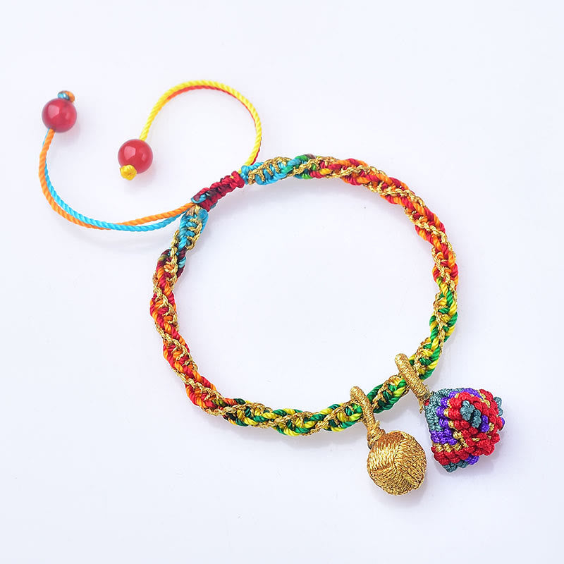Colorful Rope Luck Handcrafted Zongzi Charm Bracelet