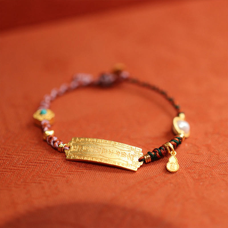 Handmade 925 Sterling Silver & Gold Plated Braided Red String Jade Sandalwood Bracelet