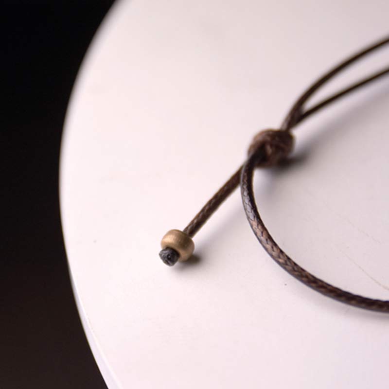 Zen Circle Ebony Wood Enlightenment Necklace Pendant