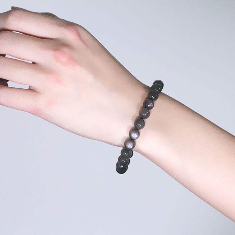 Natural Moonstone Beaded Bracelet for Emotional Harmony & Growth
