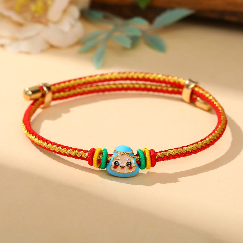 Colorful Rope Zongzi Pattern Luck Handmade Child Adult Bracelet