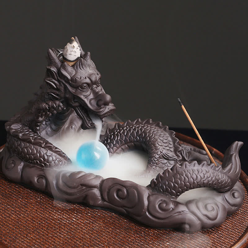 Dragon & Phoenix Motif Incense Burner for Energetic Space Balance