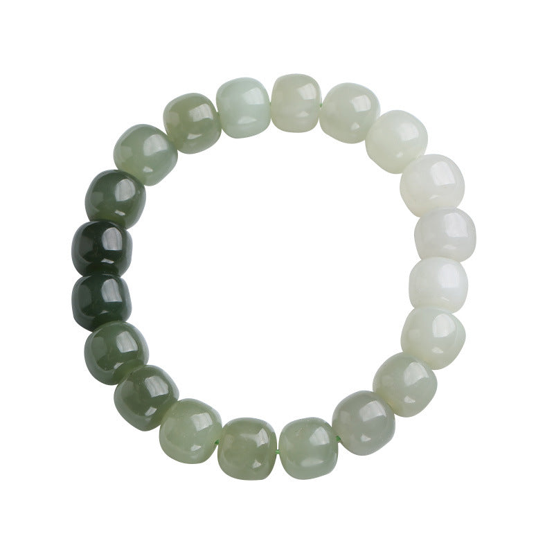 Gradient Jade Luck Blessing Bracelet
