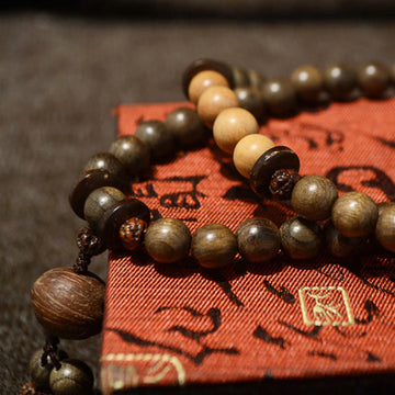 Tibetan Aromatic Sandalwood Multi-Wrap 108 Beads Meditation Mala Bracelet