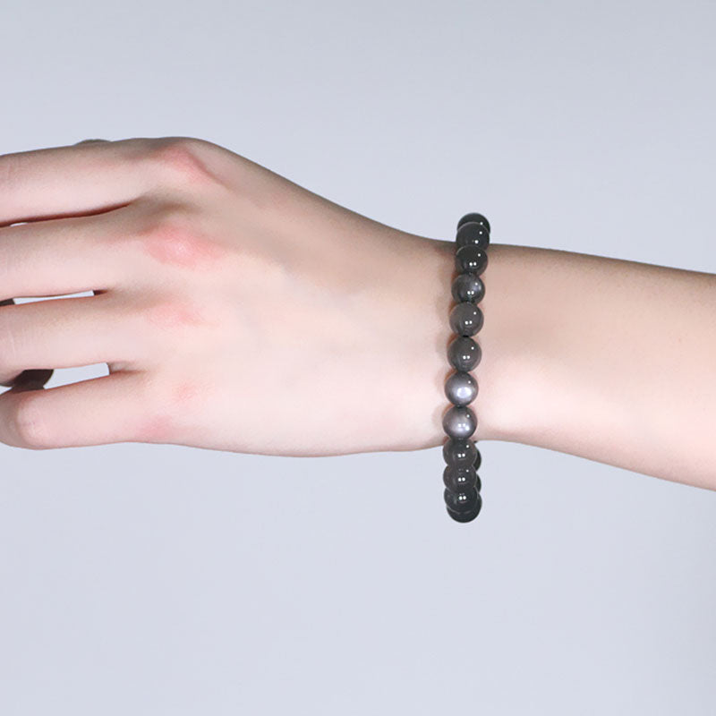Natural Moonstone Beaded Bracelet for Emotional Harmony & Growth