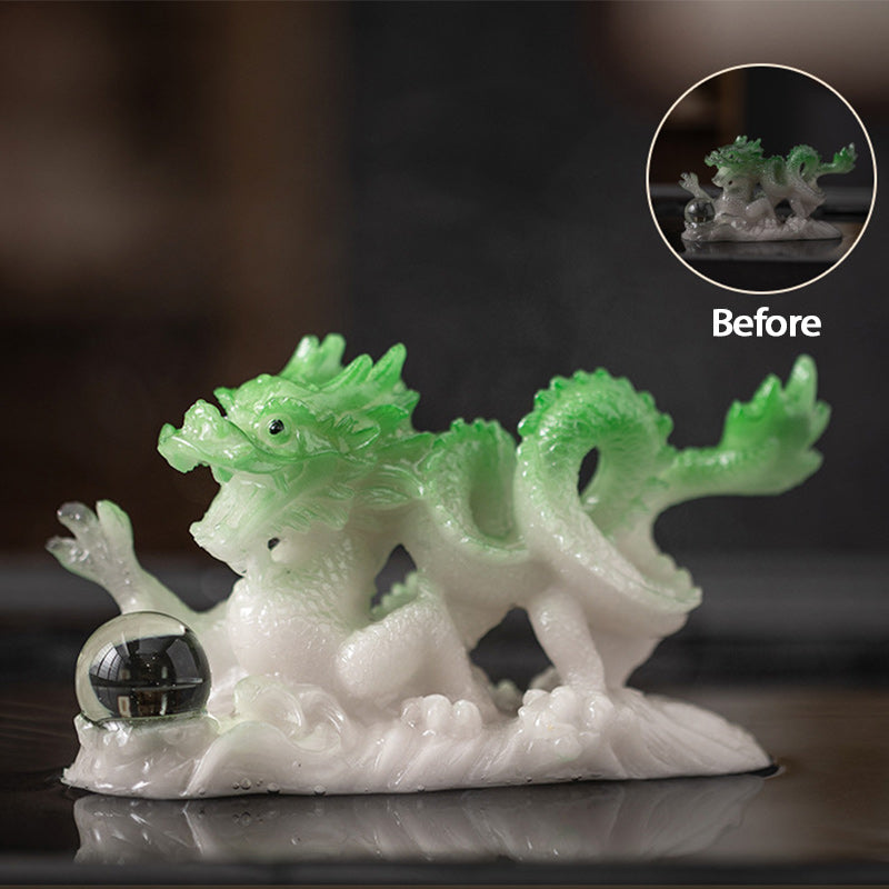 Year Of The Dragon Color Changing Resin Luck Success Tea Pet Home Figurine Decoration