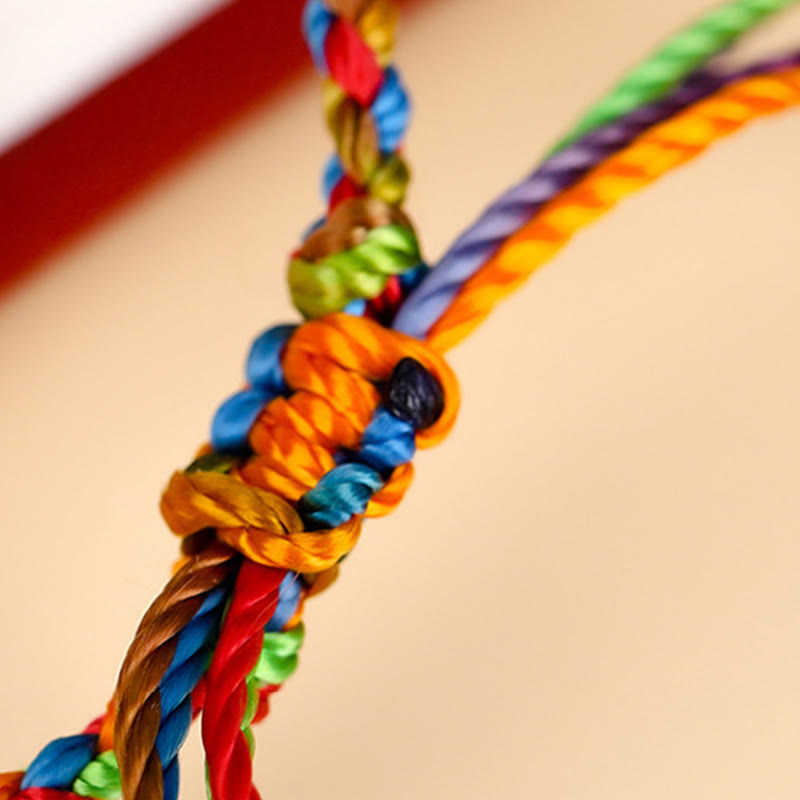 "May all your wishes come true" Lucky Multicolored Bracelet