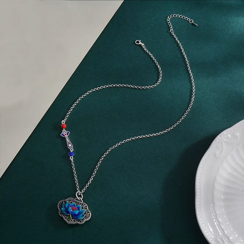 Lotus Auspicious Cloud New Beginning Necklace Pendant Ring (Extra 30% Off | USE CODE: FS30)