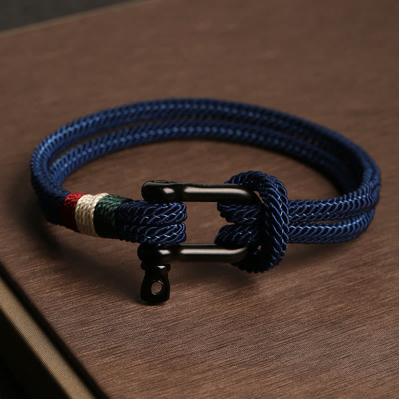 Simple Design Luck Stainless Steel Buckle Bracelet