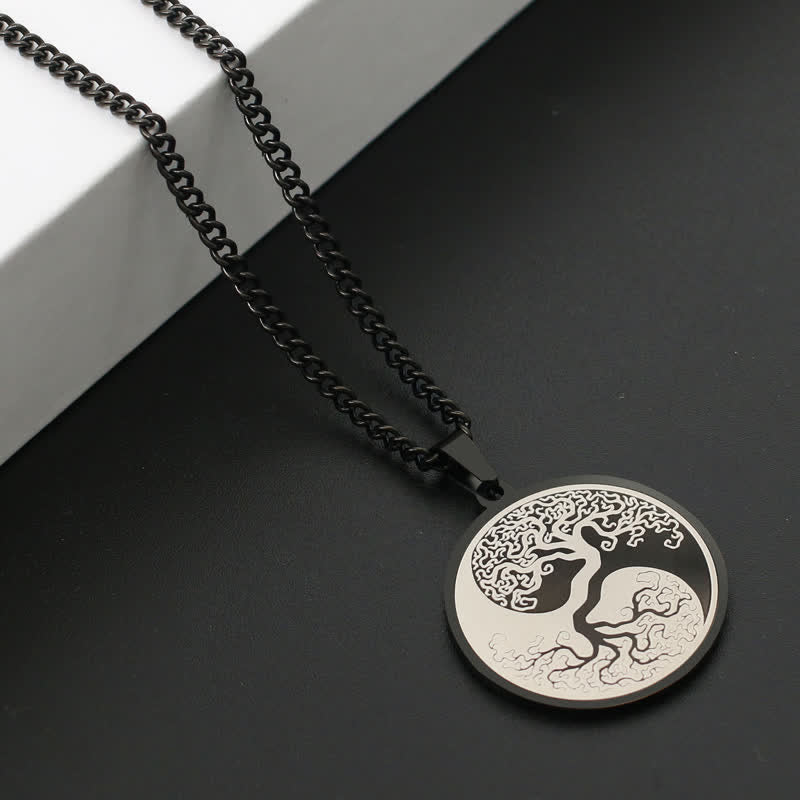 The Tree of Life Titanium Steel Connection Necklace Pendant