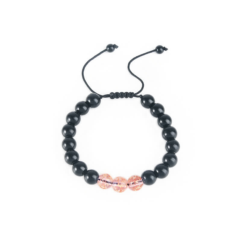 Black Obsidian Luminous Glowstone Strength Bracelet