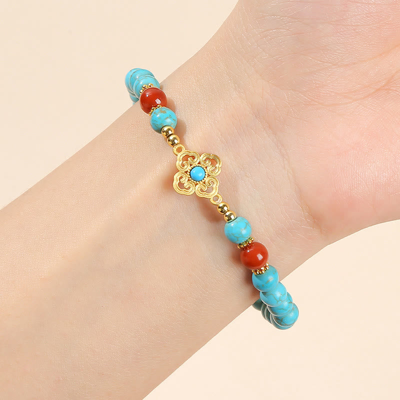 Turquoise Bead Protection Balance Bracelet