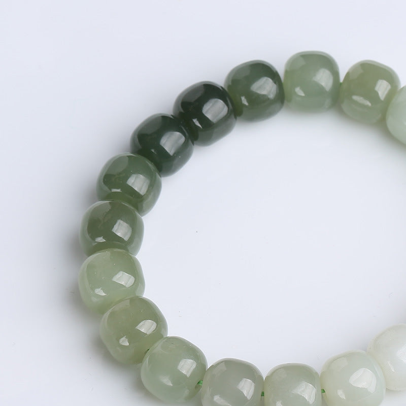 Gradient Jade Luck Blessing Bracelet