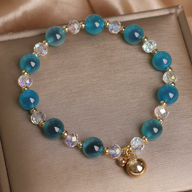 Candy Agate Healing Harmony Bead Charm Bracelet