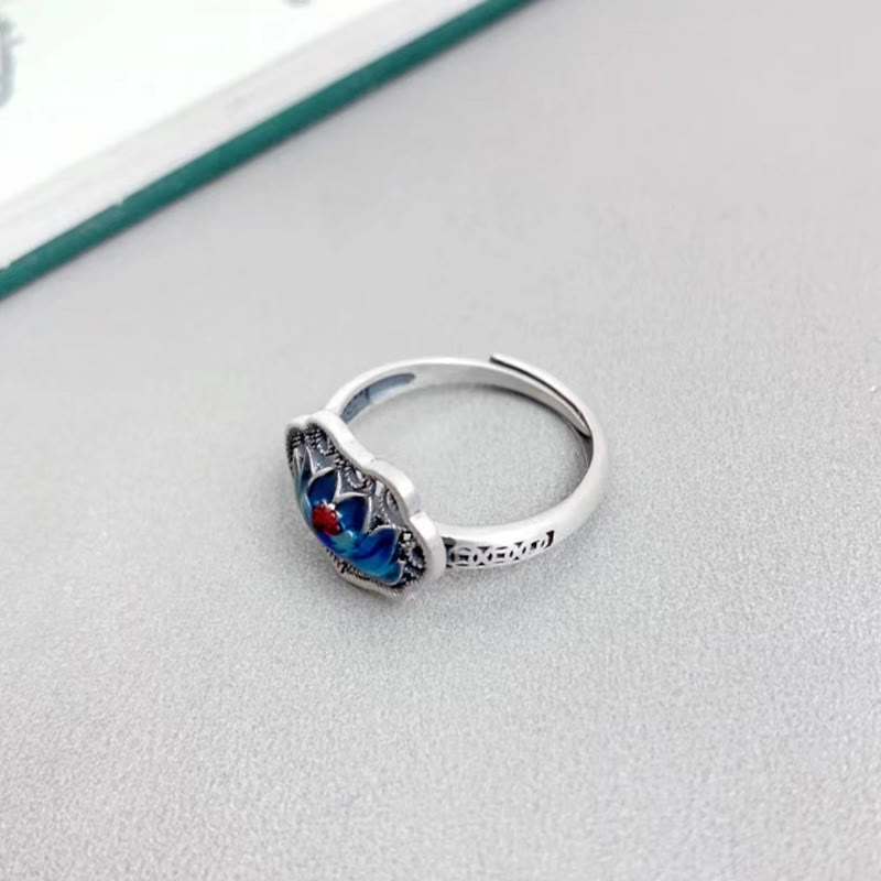 Lotus Auspicious Cloud New Beginning Necklace Pendant Ring (Extra 30% Off | USE CODE: FS30)