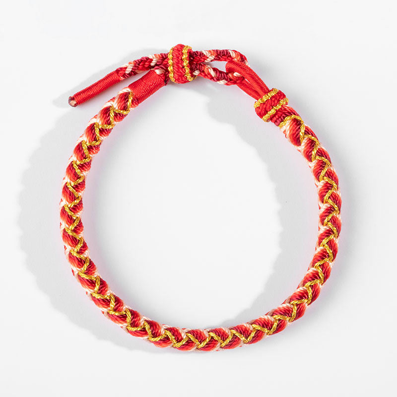 Handmade Year Of The Dragon Scale Protection Rope Bracelet